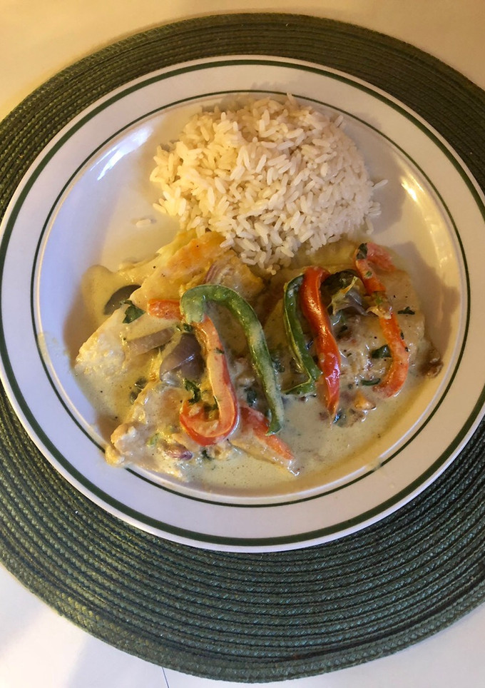 Una foto de Filete de Pescado en salsa de Coco