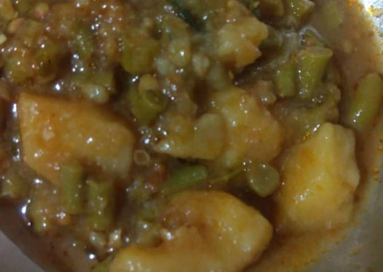 Recipe of Any-night-of-the-week Beans Aloo ki Sabji