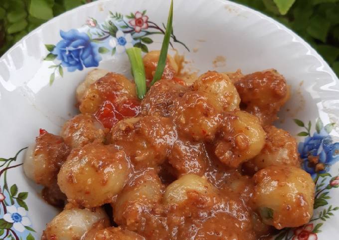 Langkah Mudah untuk Menyiapkan Cilok bumbu kacang Anti Gagal