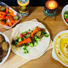 A picture of Falafel Sandwich.