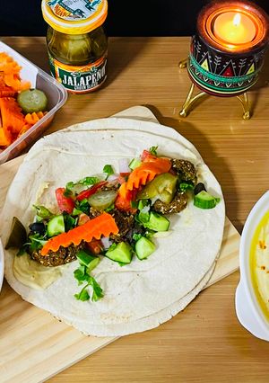 A picture of Falafel Sandwich.