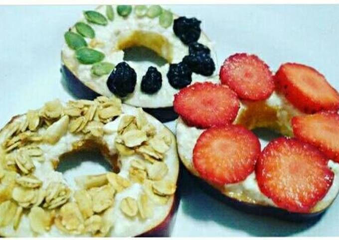 Langkah Mudah untuk Menyiapkan Donat apel #sarapansehat yang Enak Banget