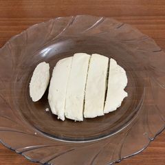 A picture of Homemade paneer.