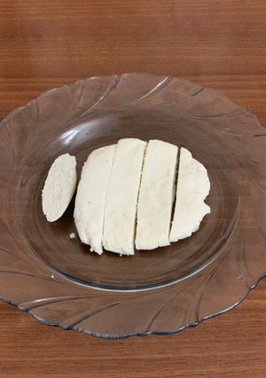 A picture of Homemade paneer.