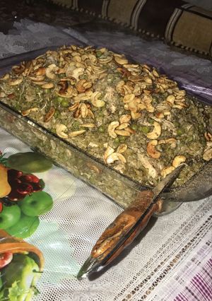 صورة لوصفة فريكة بالدجاج و المكسرات
