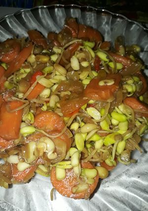Foto resep Oseng-oseng Wortel dan Kecambah Kedelai