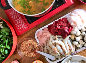 Hình của món Lẩu Thái Hải Sản.