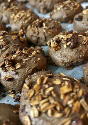 Una foto de Galletitas de Harina de Centeno con Granola sin chocolate