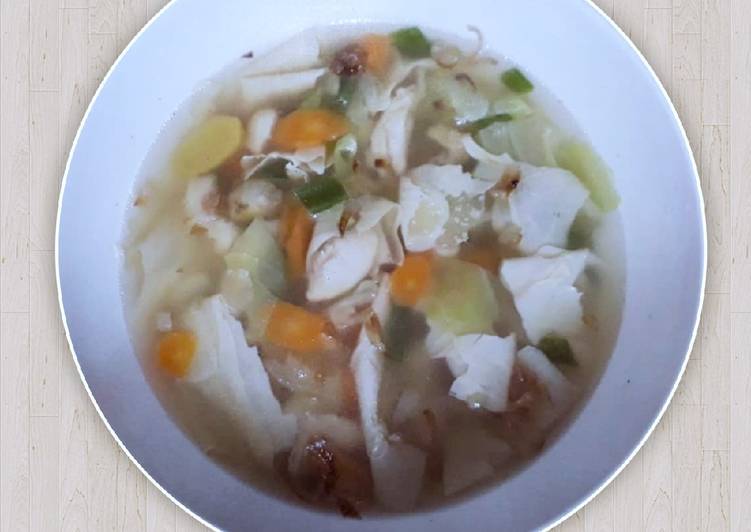 ala menggodok Sop Kembang Tahu simpel yang puas