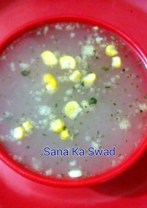 स्वीट कॉर्न सूप (Sweet corn soup recipe in hindi) रेसिपी मुख्य फोटो