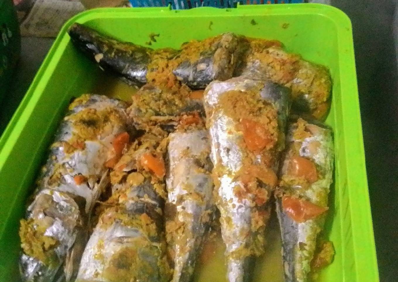 Tengiri pepes special asam pedas