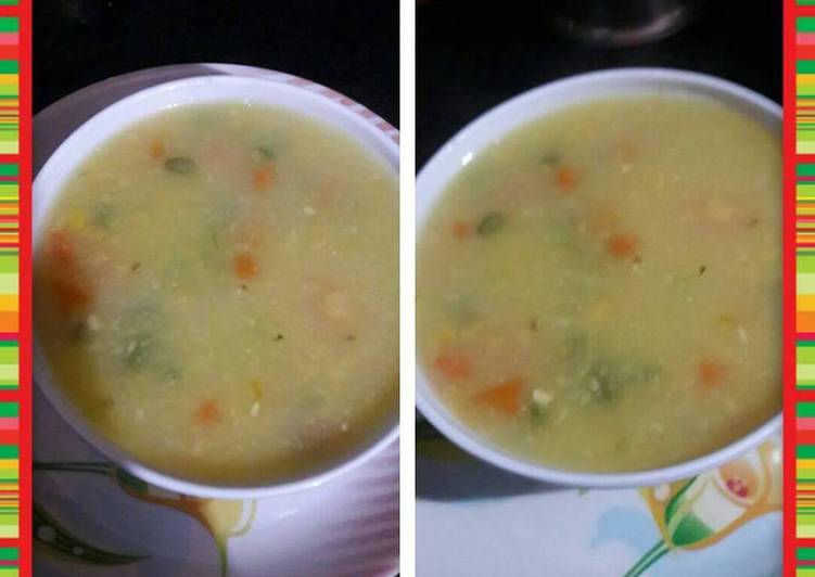 The Simple and Healthy Vegetable sweet corn soup