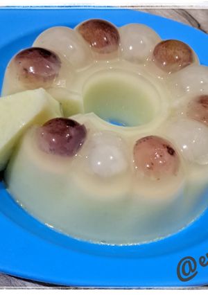 Foto resep Puding Buah Melon