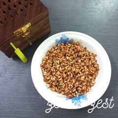 A picture of Sun Dried Anardana or Pomegranate Arils.