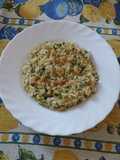 Risotto zucchine e gamberetti