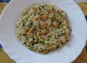 Foto di Risotto zucchine e gamberetti