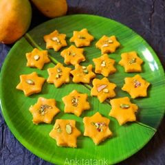 A picture of Mango barfi.