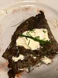 Gallette bretone con salmone e panna acida