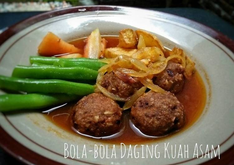 Bola-bila Daging Kuah Asam