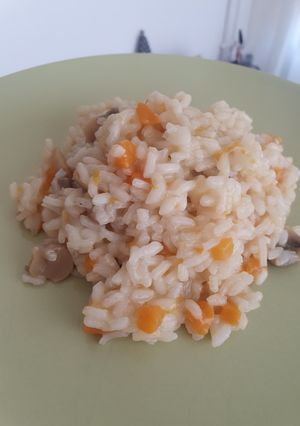Foto principal de Risotto de calabaza y champiñones