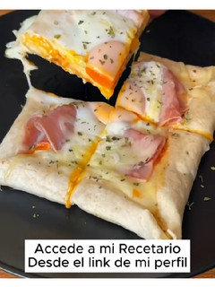 Una foto de Tortita estilo pizza