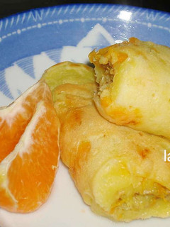 蜜柑鬆餅捲 的食譜成品照片