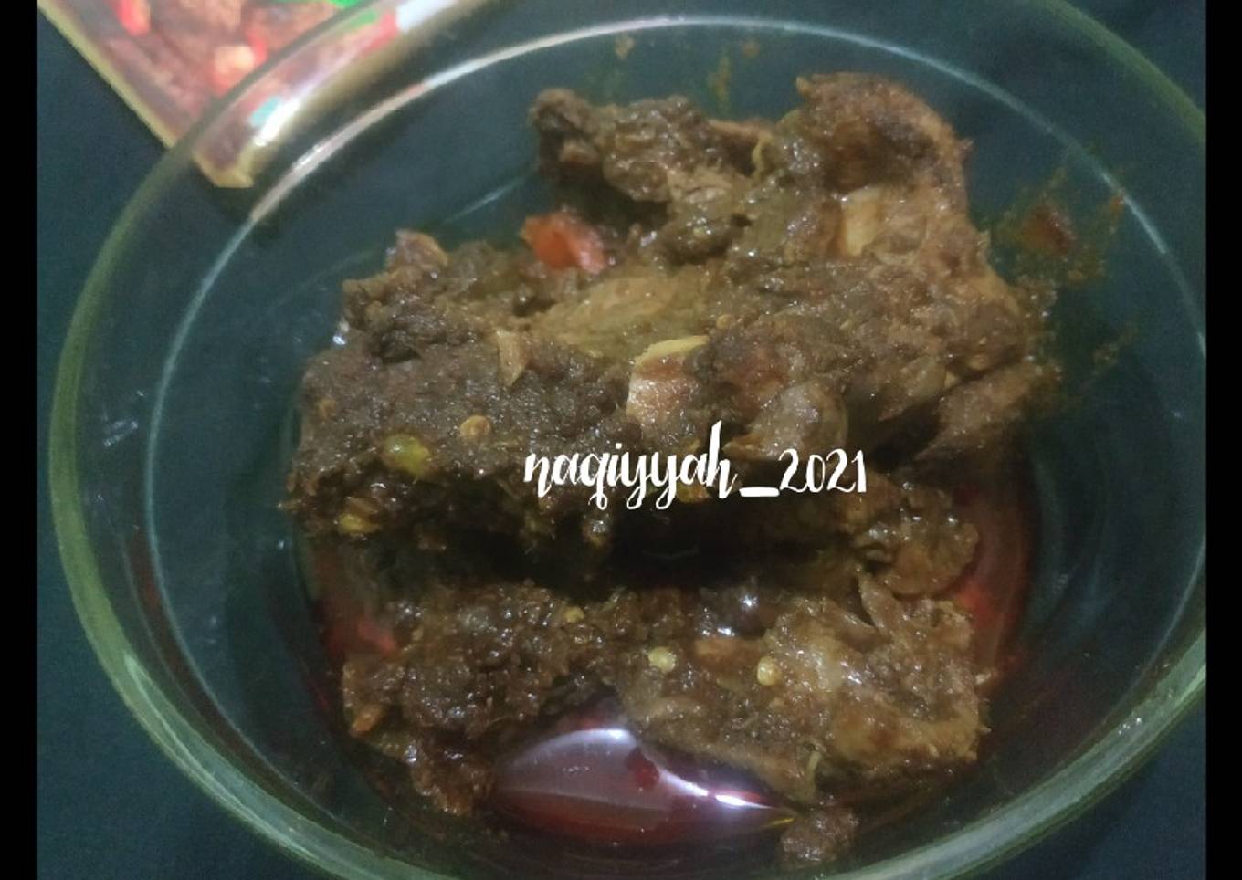 314. Rendang tulang ayam bumbu indofood