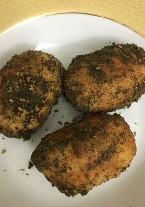 صورة لوصفة فطائر مقلية بالزعتر