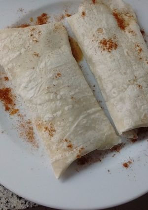 Una foto de Wraps de pollo y vegetales