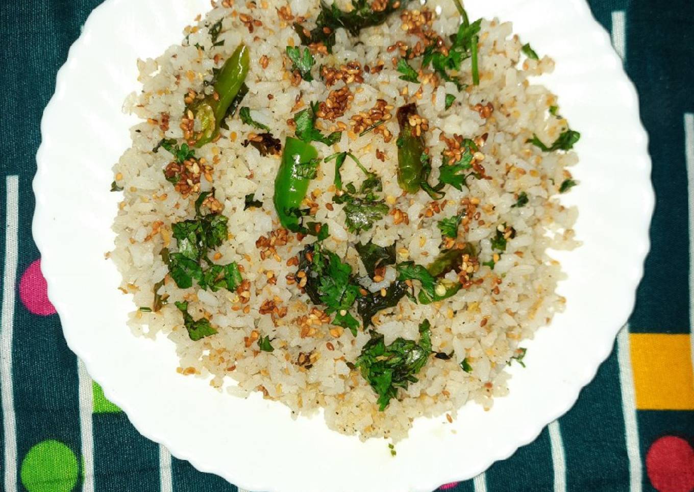 Sesame fried rice