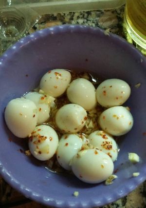 Una foto de Huevos de codorniz