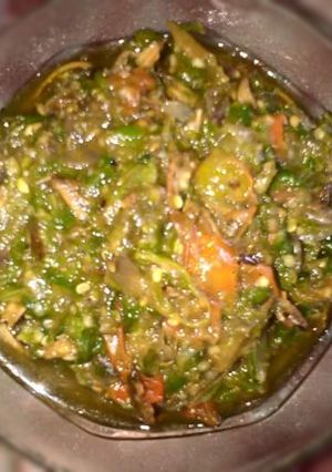 Foto resep Samba lado hijau teri, tahu, tempe