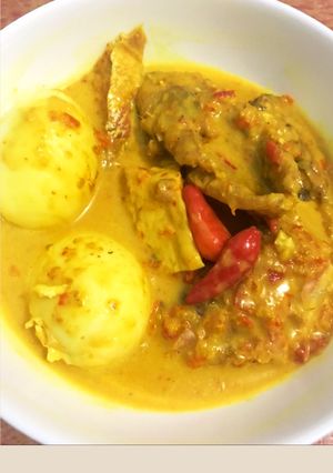 Foto resep Gulai ikan kakap telur tahu pedas