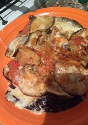 Una foto de Lasagna de berenjenas