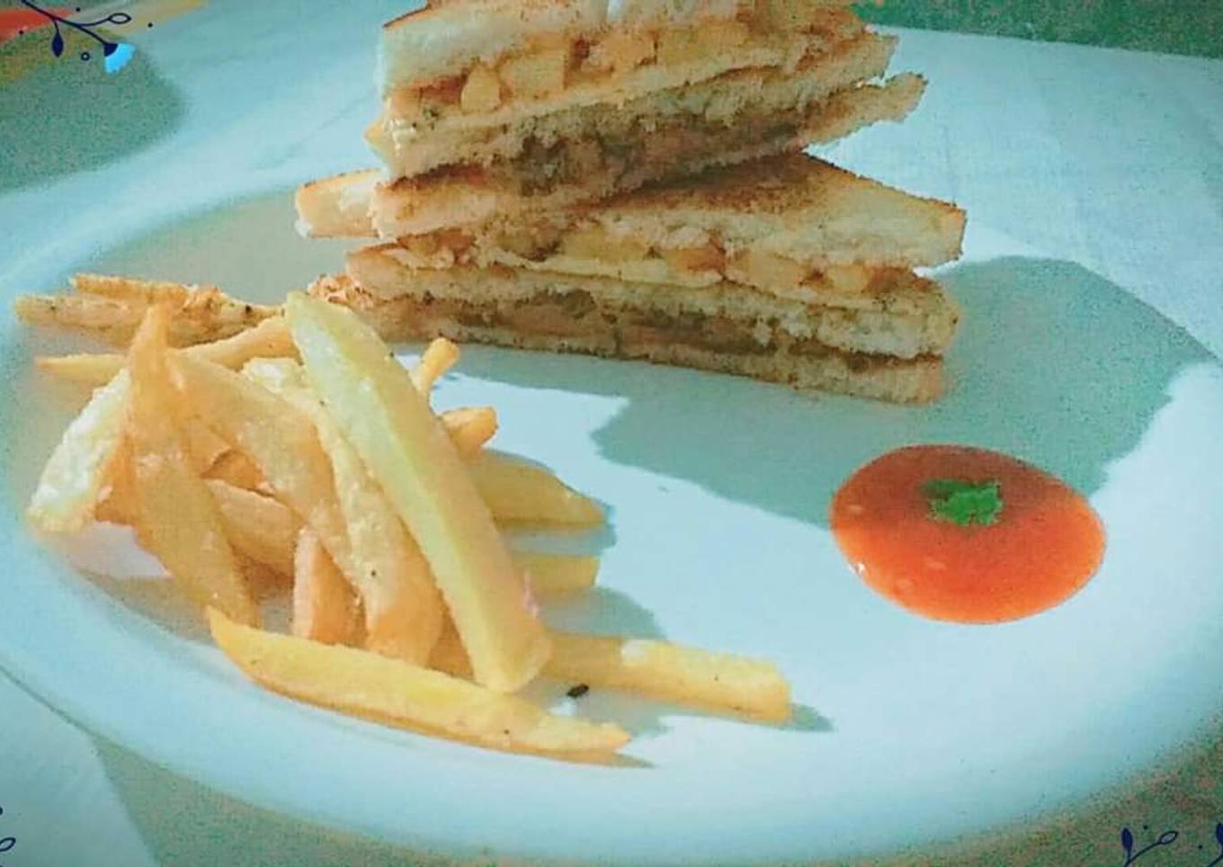 Shami Kabab sandwich