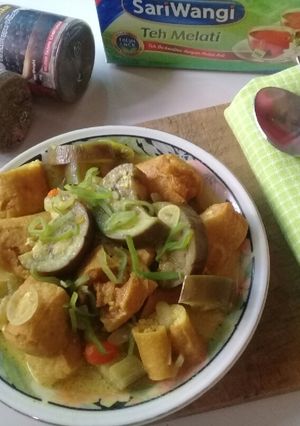 Foto resep Lodeh terong tahu gembos