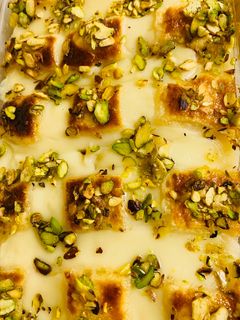 صورة لوصفة بسبوسة الكاروهات