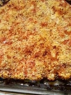 Una foto de Pastel de carne gratinado con queso rallado