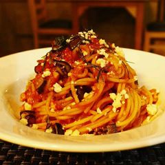 A picture of Pasta Alla Norma.