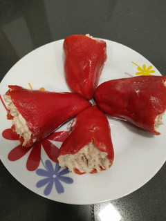 Una foto de Pimientos rellenos