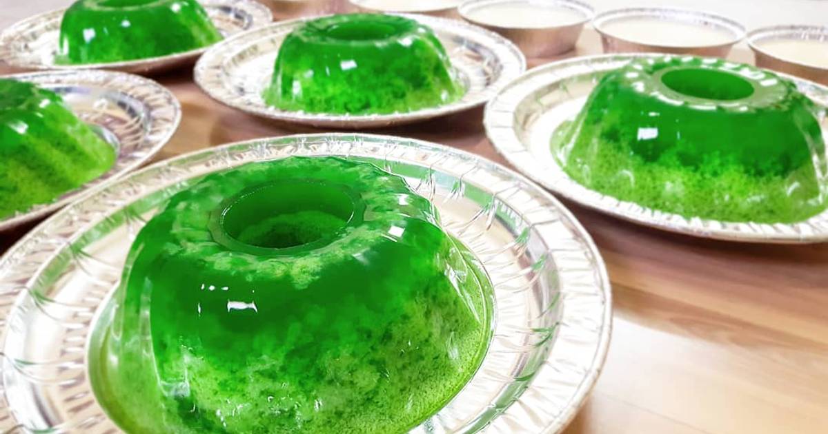 20 resep puding lumut vla  santan enak dan sederhana Cookpad