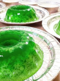 Foto resep Puding lumut + vla vanilla