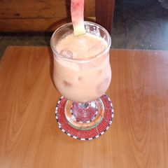 A picture of Watermelon buttermilk mocktail 🍉.