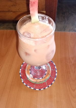 A picture of Watermelon buttermilk mocktail 🍉.