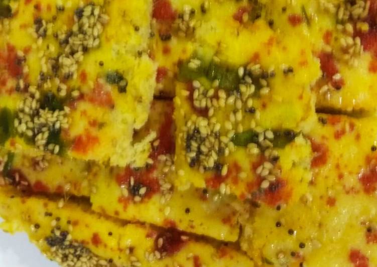 Recipe of Speedy Khatta Yellow Dhokla