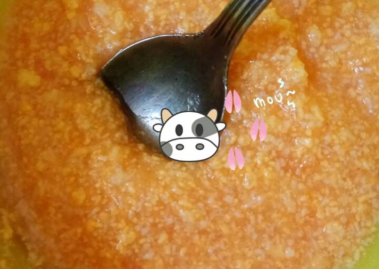 MPASI Ubi, Tomat, Telur, Kaldu Sapi