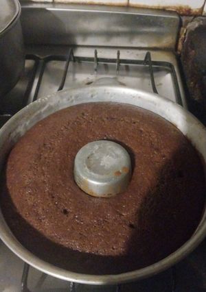 Una foto de Budín de banana y chocolate