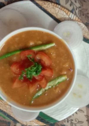 A picture of Tamatri Punjabi chole.