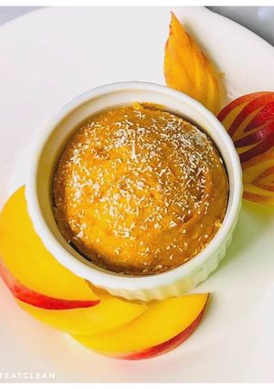 Hình của món BÁNH BÍ NGÔ PROTEIN 🎃.