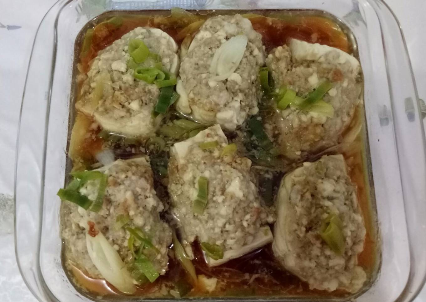 Tahu Kukus isi daging (non halal)